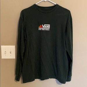 Green Long Sleeve Vans T-Shirt